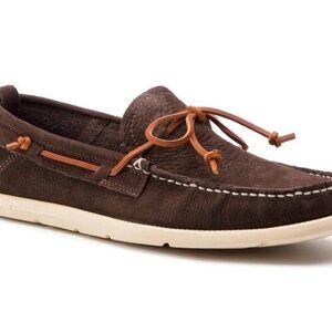 UGG AUSTRALIA Men’s Brown Nubuck Leather Slip-on Moccasin Loafer Shoe Size US 11